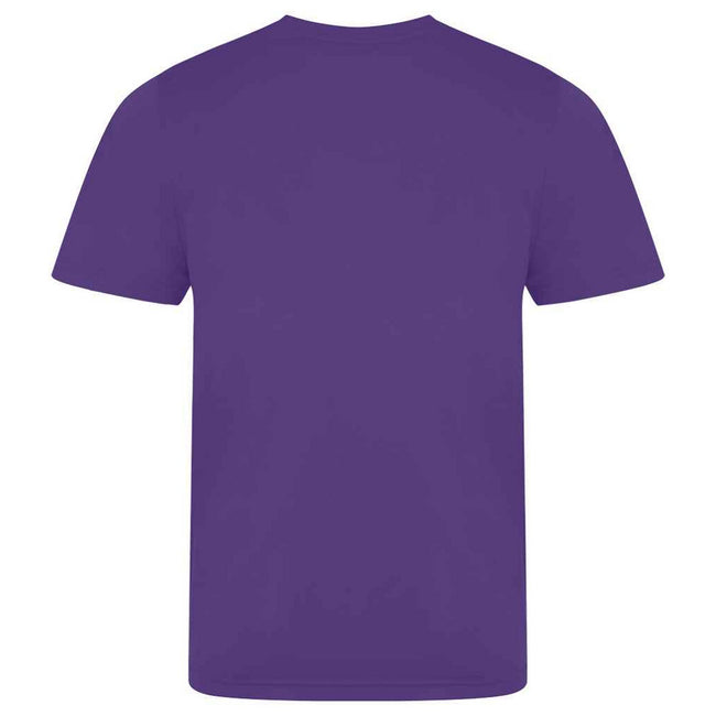 Purple - Back - AWDis Cool Unisex Adult Smooth T-Shirt