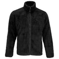 Black - Front - SOLS Unisex Adult Finch Fluffy Jacket