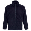 Navy - Front - SOLS Unisex Adult Finch Fluffy Jacket