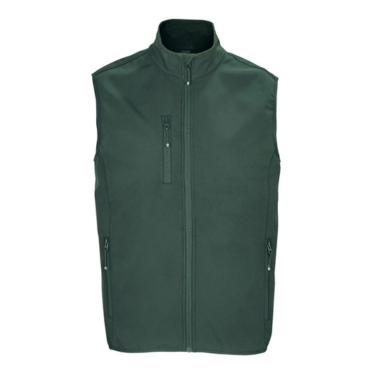 Forest Green - Front - SOLS Mens Falcon Softshell Recycled Body Warmer