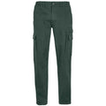 Forest Green - Front - SOLS Mens Docker Stretch Cargo Trousers