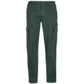 Forest Green - Front - SOLS Mens Docker Stretch Cargo Trousers