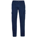 Navy - Front - SOLS Mens Docker Stretch Cargo Trousers