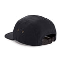 Black - Back - Beechfield Cotton Canvas Baseball Cap