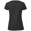 Black - Back - Fruit Of The Loom Womens-Ladies Iconic Ringspun Cotton T-Shirt