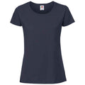 Deep Navy - Front - Fruit Of The Loom Womens-Ladies Iconic Ringspun Cotton T-Shirt