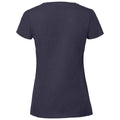 Deep Navy - Back - Fruit Of The Loom Womens-Ladies Iconic Ringspun Cotton T-Shirt