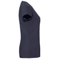 Deep Navy - Side - Fruit Of The Loom Womens-Ladies Iconic Ringspun Cotton T-Shirt