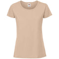 Desert Sand - Front - Fruit Of The Loom Womens-Ladies Iconic Ringspun Cotton T-Shirt