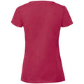 Cranberry - Back - Fruit Of The Loom Womens-Ladies Iconic Ringspun Cotton T-Shirt