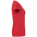 Red - Side - Fruit Of The Loom Womens-Ladies Iconic Ringspun Cotton T-Shirt