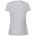 Heather Grey - Back - Fruit Of The Loom Womens-Ladies Iconic Ringspun Cotton T-Shirt