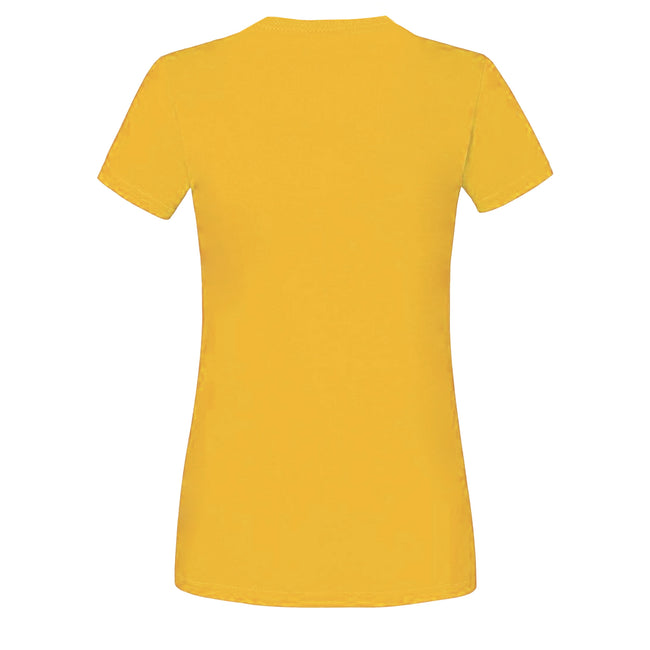 Sunflower - Back - Fruit Of The Loom Womens-Ladies Iconic Ringspun Cotton T-Shirt