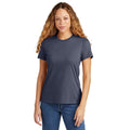 Navy Mist - Side - Gildan Womens-Ladies CVC Soft Touch T-Shirt