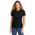 Pitch Black - Side - Gildan Womens-Ladies CVC Soft Touch T-Shirt