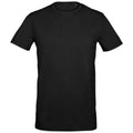 Deep Black - Front - SOLS Mens Millenium Stretch T-Shirt