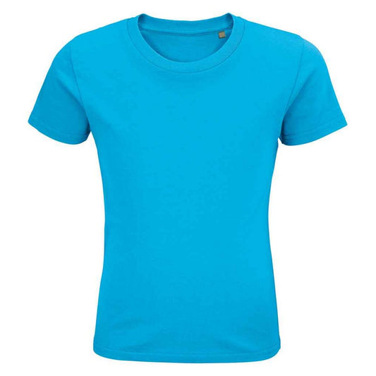 Aqua - Front - SOLS Childrens-Kids Pioneer Organic T-Shirt