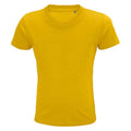 Gold - Front - SOLS Childrens-Kids Pioneer Organic T-Shirt