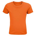 Orange - Front - SOLS Childrens-Kids Pioneer Organic T-Shirt