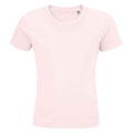 Pale Pink - Front - SOLS Childrens-Kids Pioneer Organic T-Shirt