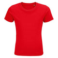 Red - Front - SOLS Childrens-Kids Pioneer Organic T-Shirt