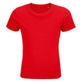 Red - Front - SOLS Childrens-Kids Pioneer Organic T-Shirt