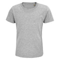 Grey Marl - Front - SOLS Childrens-Kids Pioneer Organic T-Shirt
