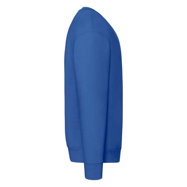 Royal Blue - Side - Fruit of the Loom Mens Premium Drop Shoulder Sweatshirt