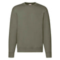 Classic Olive - Front - Fruit of the Loom Mens Premium Drop Shoulder Sweatshirt