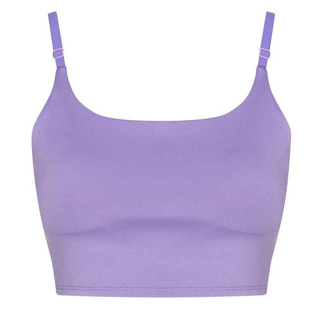 Digital Lavender - Front - Awdis Womens-Ladies Just Cool Recycled Sports Bra