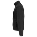 Carbon-Grey-Black - Back - SOLS Unisex Adult Fury Sherpa Fleece Jacket