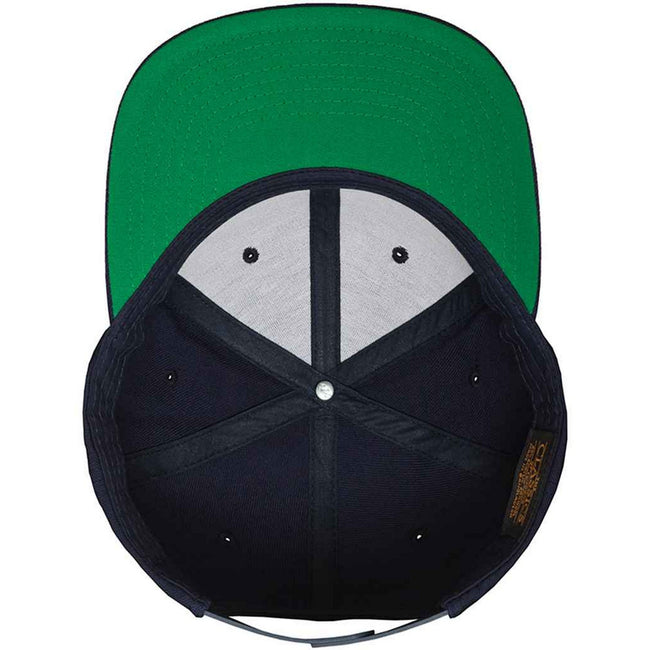 Navy - Side - Flexfit Mens Classic Snapback Cap