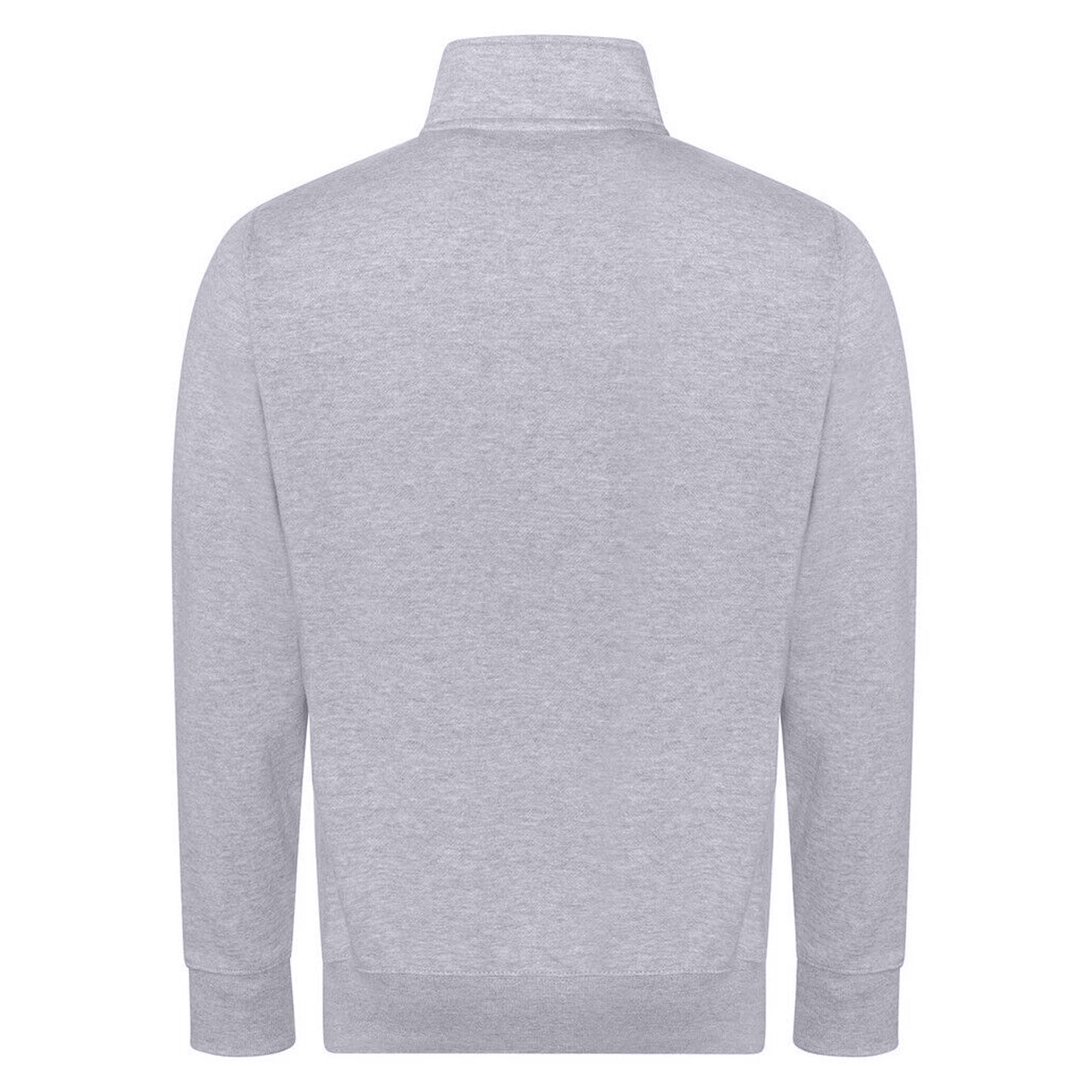 Heather Grey - Back - Awdis Unisex Adult Campus Full Zip Sweatshirt