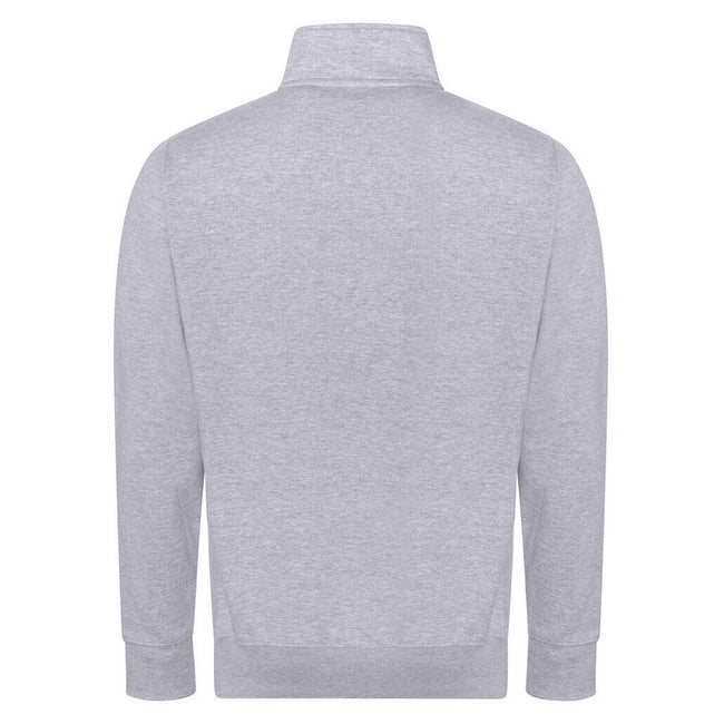 Heather Grey - Back - Awdis Unisex Adult Campus Full Zip Sweatshirt