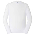 White - Front - Russell Unisex Adult Classic Long-Sleeved T-Shirt