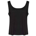 Black - Front - Awdis Womens-Ladies Heather Tank Top