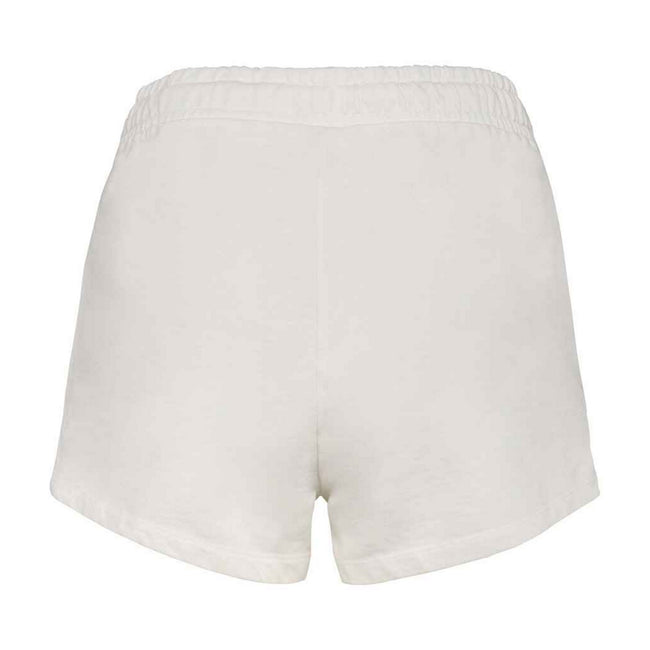 Washed Ivory - Back - Native Spirit Womens-Ladies French Terry Shorts
