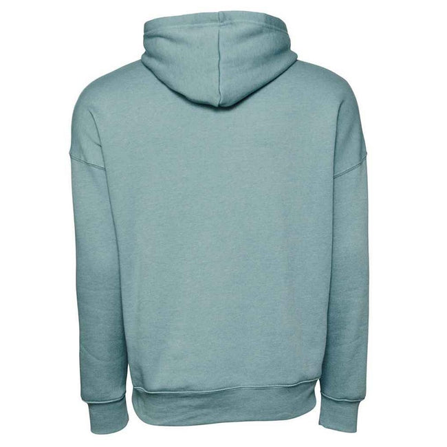 Heather Blue - Back - Bella + Canvas Unisex Adult Sponge Fleece Hoodie
