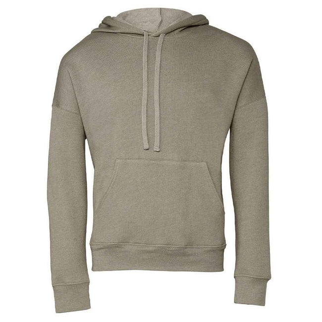 Heather Stone - Front - Bella + Canvas Unisex Adult Sponge Fleece Hoodie