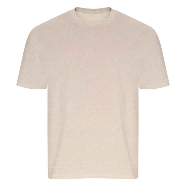 Stone - Front - Ecologie Unisex Adult Arrow Recycled Heavy Oversized T-Shirt