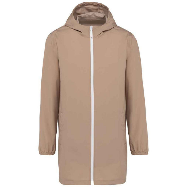 Wet Sand - Front - Native Spirit Unisex Adult Eco Friendly Waterproof Jacket