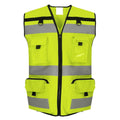 Yellow - Front - Yoko Unisex Adult Ripstop Tool Vest