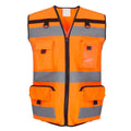 Orange - Front - Yoko Unisex Adult Ripstop Tool Vest
