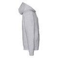 Heather Grey - Back - Fruit of the Loom Unisex Adult Premium Full Zip Hoodie