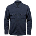 Navy - Front - Stormtech Mens Avalante Heather Knitted Shirt Jacket