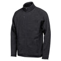 Black - Side - Stormtech Mens Avalante Heather Full Zip Fleece Jacket