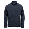 Navy - Front - Stormtech Mens Avalante Heather Full Zip Fleece Jacket