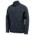 Navy - Side - Stormtech Mens Avalante Heather Full Zip Fleece Jacket