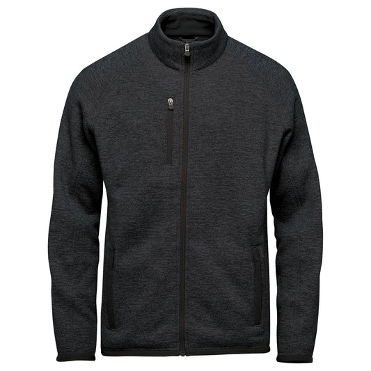 Black - Front - Stormtech Mens Avalante Heather Full Zip Fleece Jacket