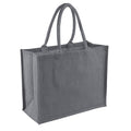 Graphite - Front - Westford Mill Classic Jute Shopper Bag